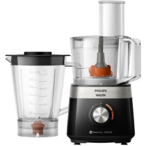 Processador de Alimentos Philips Walita PowerChop RI7303 com 2 Velocidades e 1000W Preto 127v