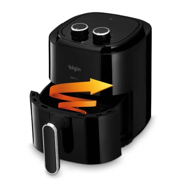 Fritadeira Air Fryer Elgin Start Fry 3,5L 1400w Preto2 220v - Image 3