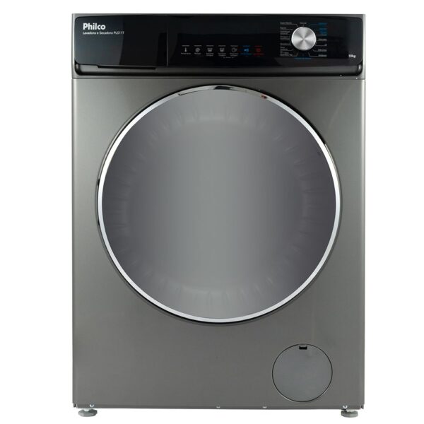 Lava e Seca Philco 16 Programas Eco Inverter 10 kg Inox PLS11T 127v