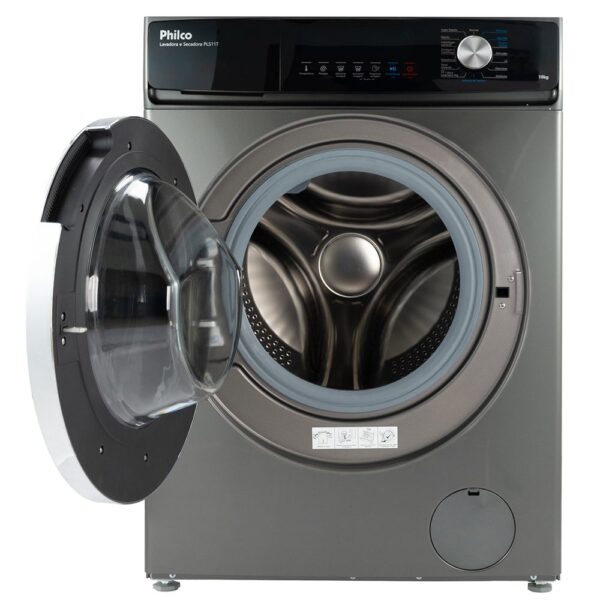Lava e Seca Philco 16 Programas Eco Inverter 10 kg Inox PLS11T 127v - Image 2